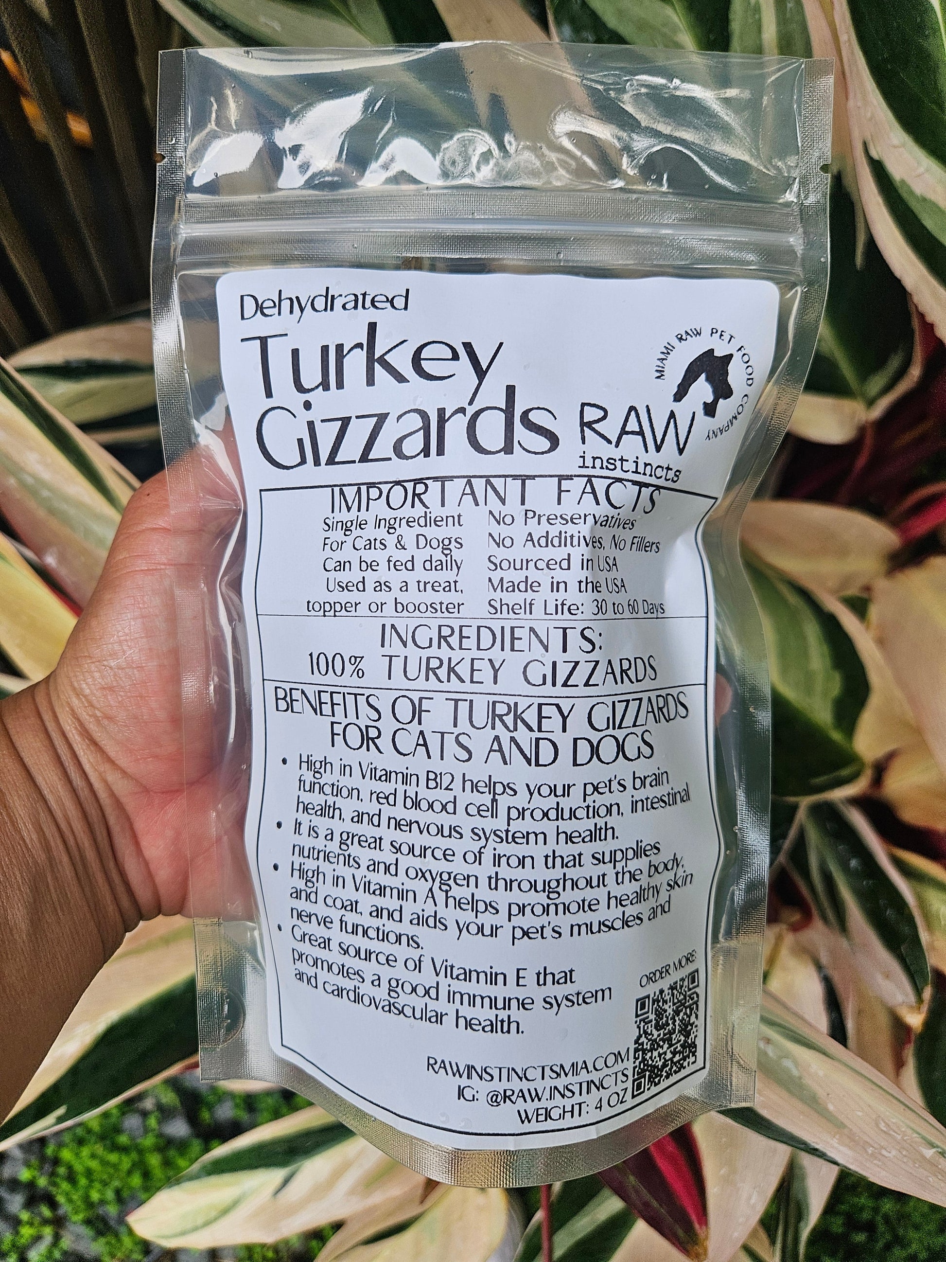 “Dehydrated Turkey Gizzards for Dogs and Cats — Raw Instincts Florida”