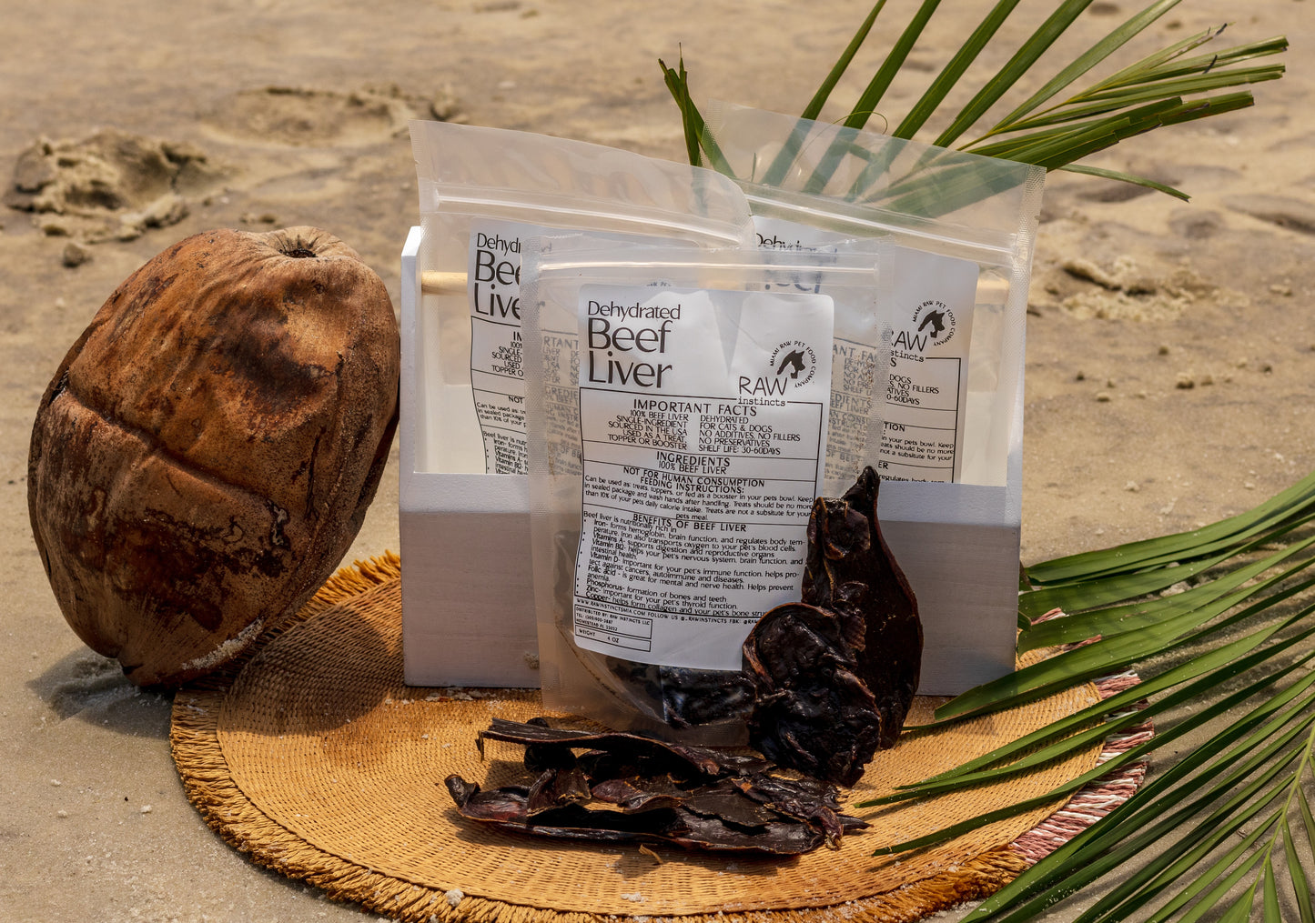 Dehydrated Beef Liver for Cats and Dogs — Raw Instincts Ocala Florida 4oz