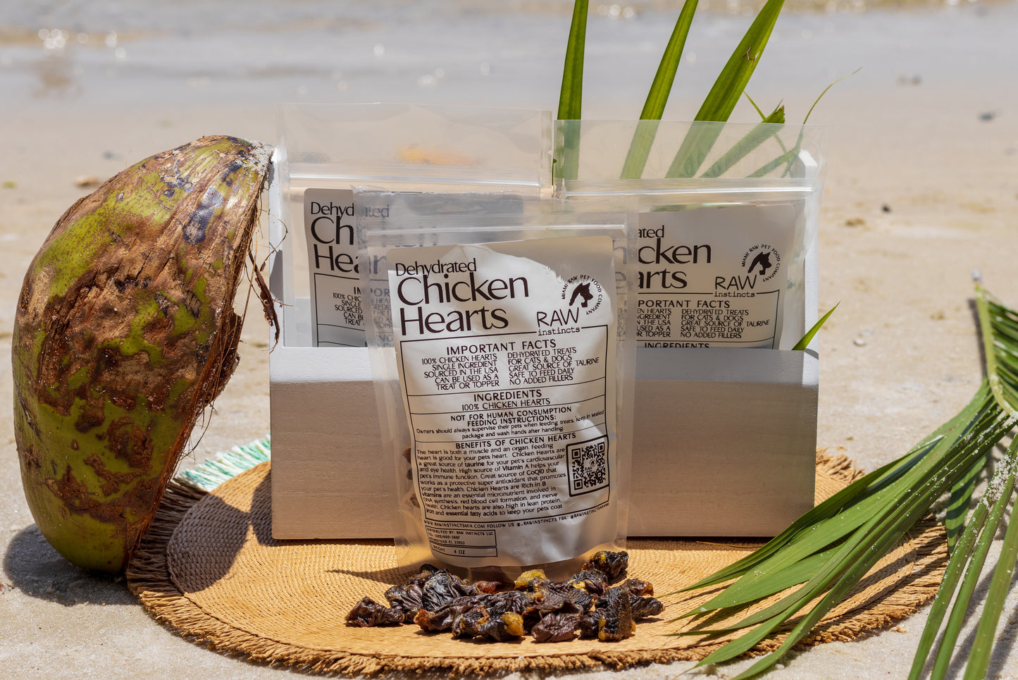 Dehydrated Chicken Hearts Treat for Dogs and Cats – Raw Instincts
