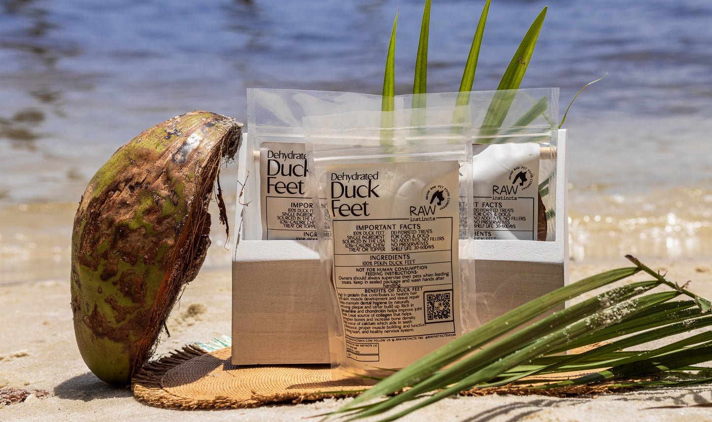 Dehydrated Duck Feet for Dogs and Cats — Raw Instincts USA