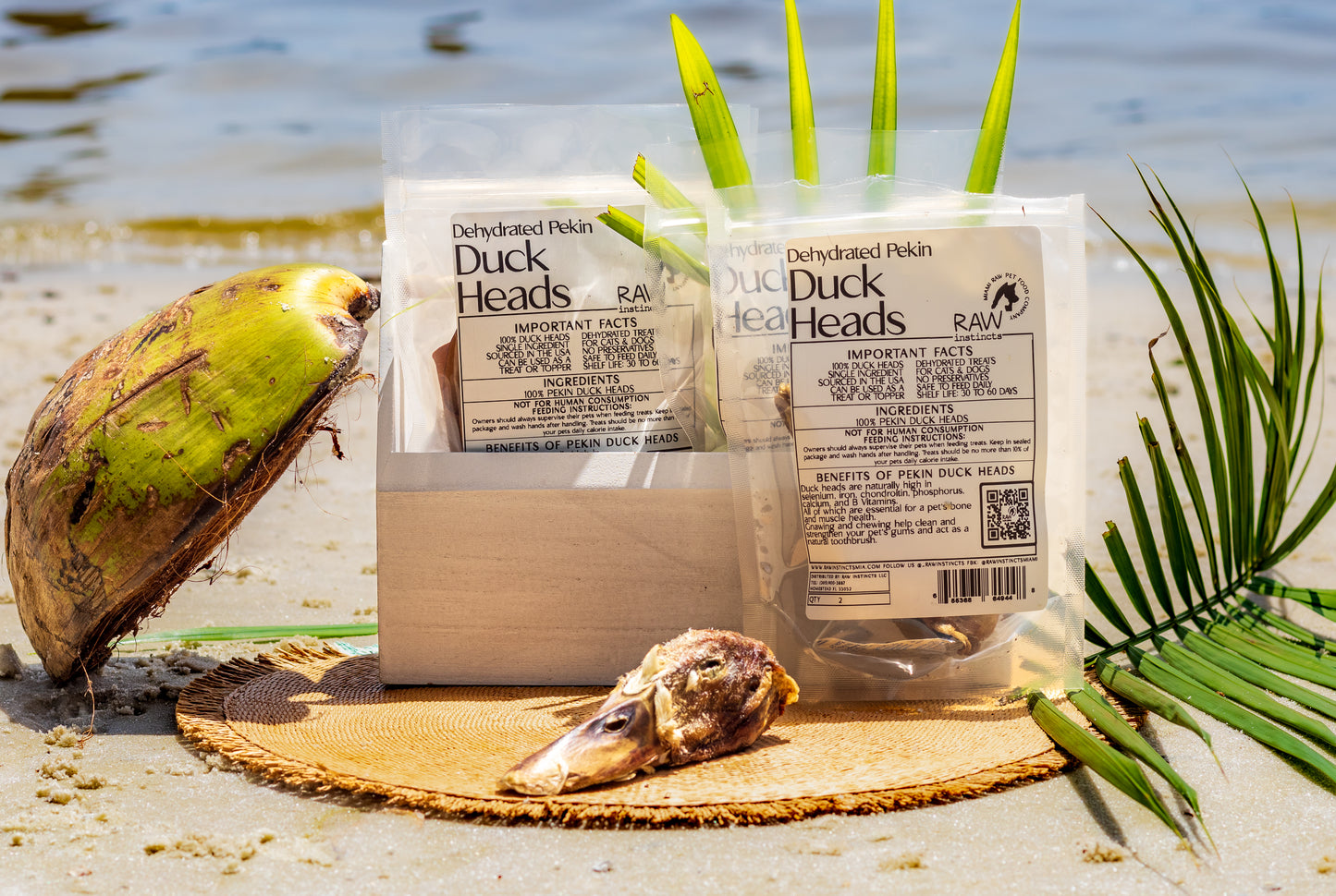 Dehydrated Duck Heads 2pk