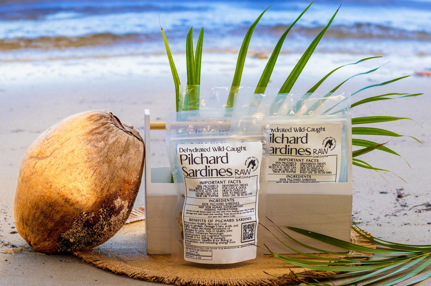 Dehydrated Wild Caught Pilchard Sardines for Cats and Dogs — Raw Instincts Florida 2oz