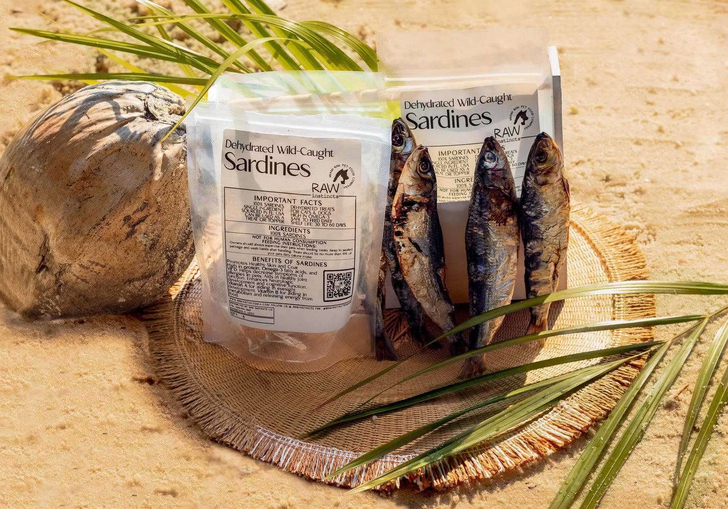 Dehydrated Wild-Caught Sardines for Cats and Dogs — Raw Instincts Florida