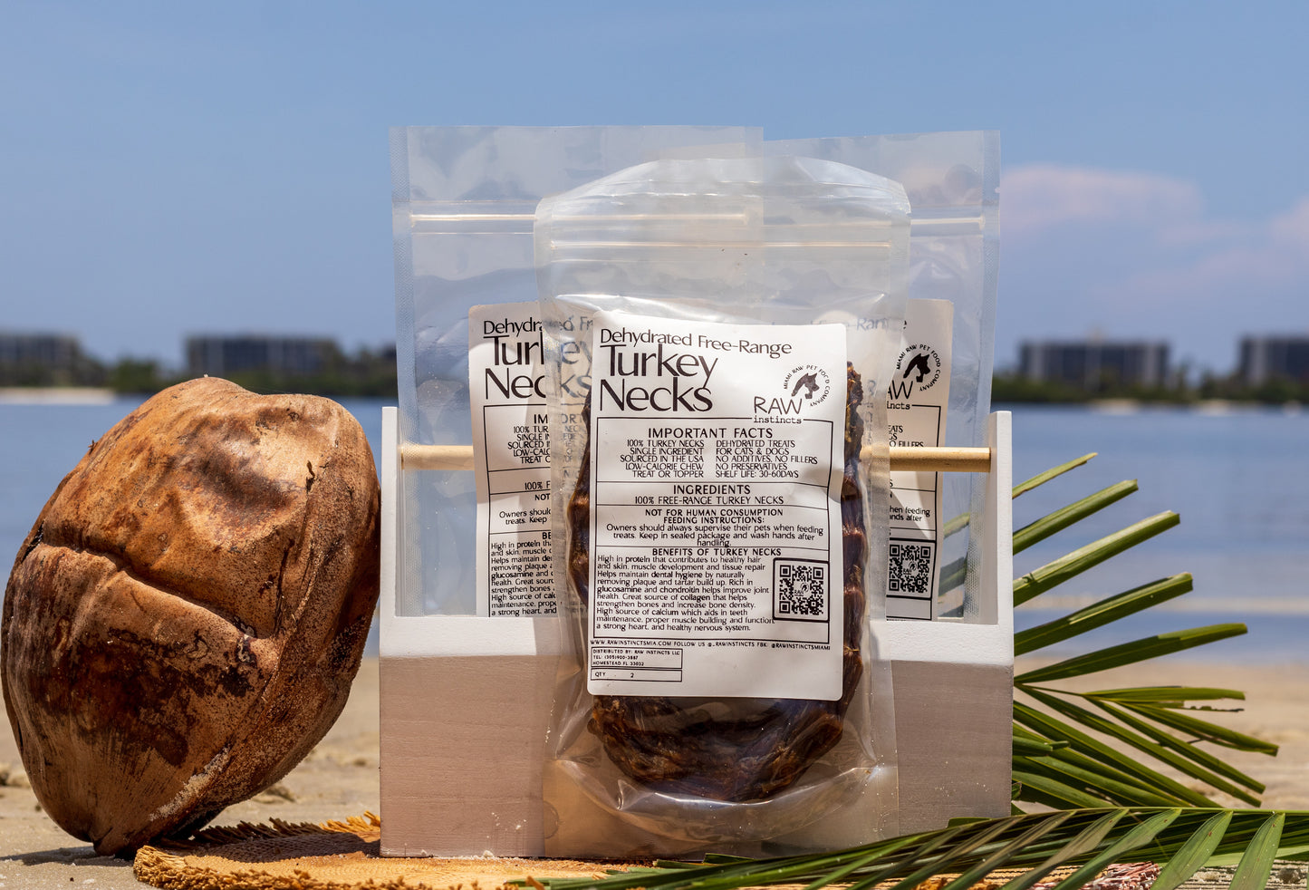 Large Turkey necks treats for medium dogs