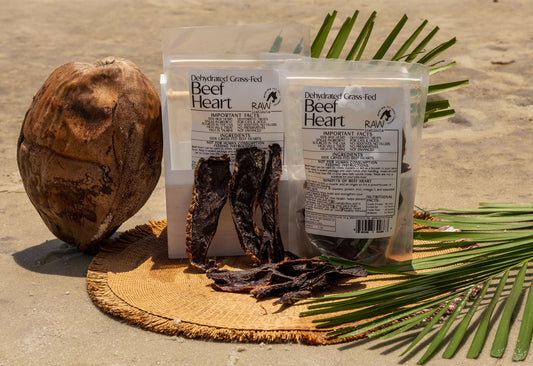 Grass-Fed Dehydrated Beef Heart Treats for Cats and Dogs – Raw Instincts