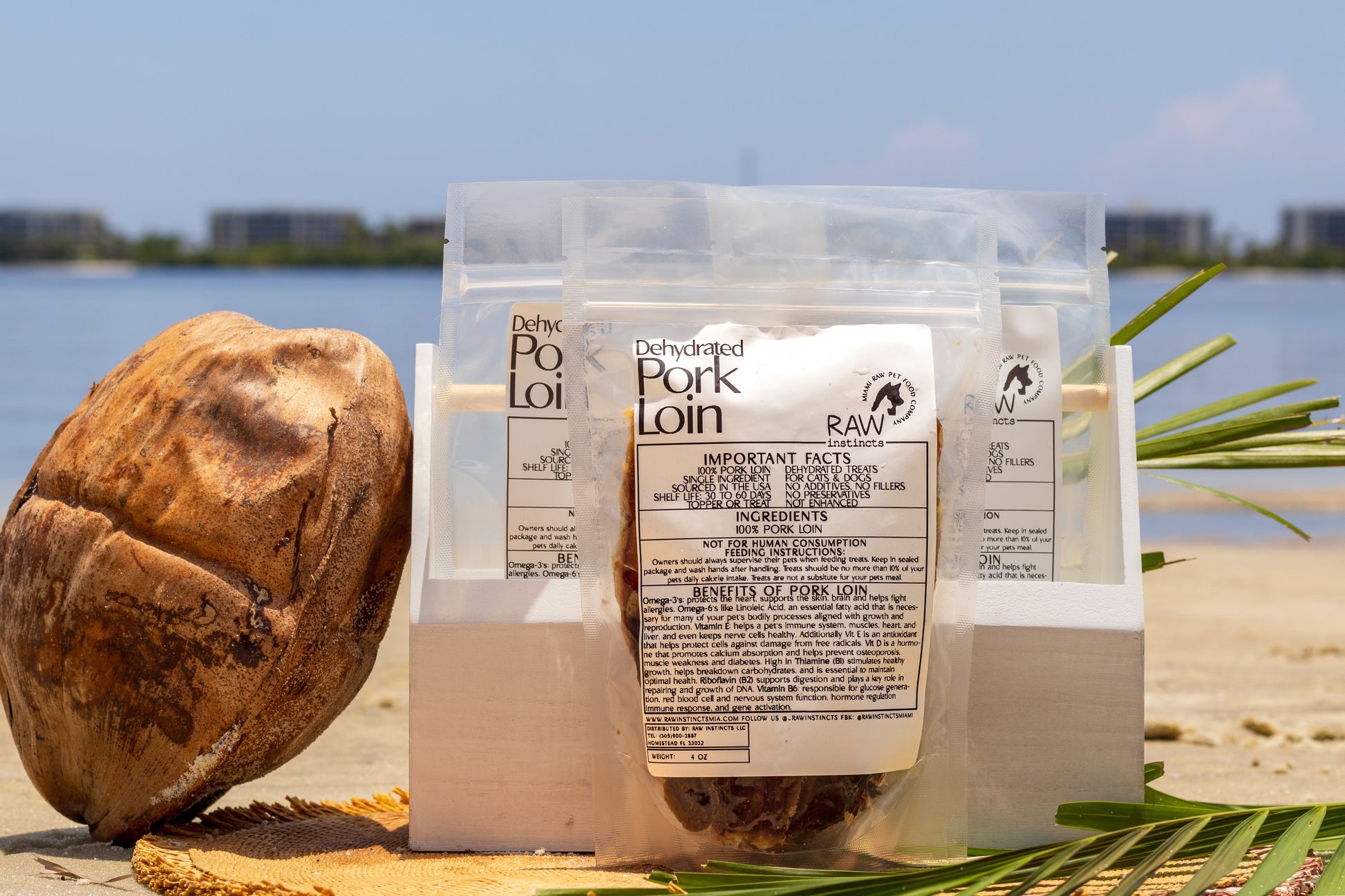 All-Natural Pork Loin Treat for Dogs & Cats – Sourced in the USA